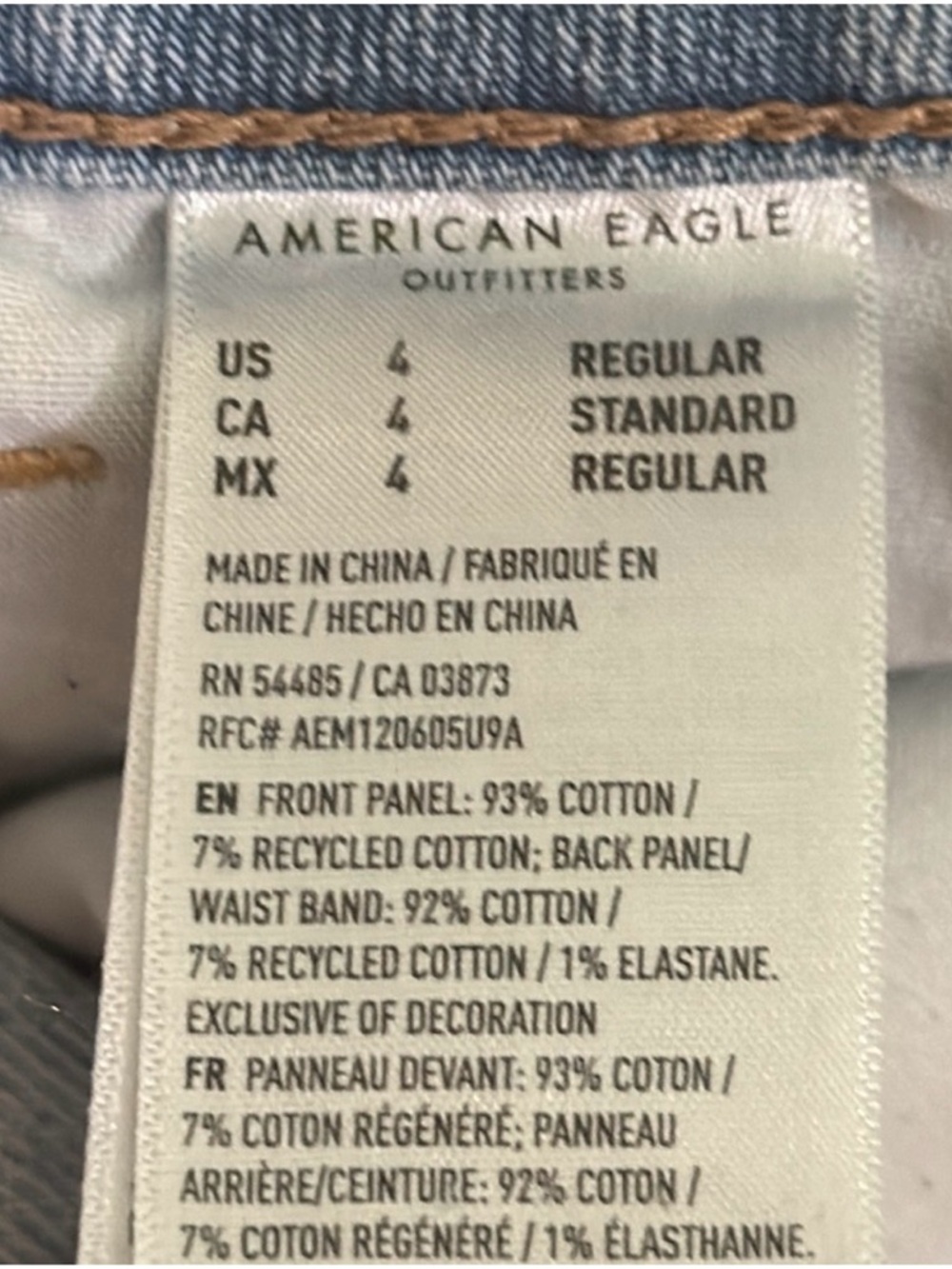 American Eagle Outfitters High Waisted Mom Jean Light Blue Denim Women's
Size 4 - Picture 5 of 8
